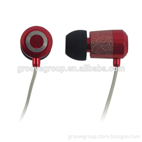 3.5mm plug cute and funny metal earcap and flat cable alibaba cheap free sample earphone